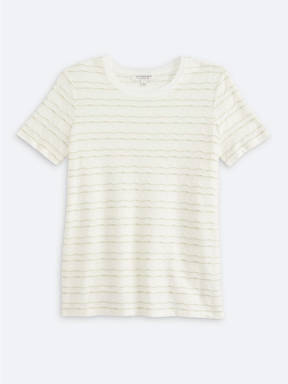 Liverpool Los Angeles Textured Stripe Knit Top Medium NWT Stitch Fix